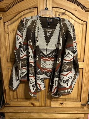 Shyanne Aztec Open Front Jacket